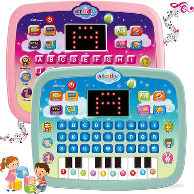 Kids’ Early Learning Tablet Toy with LED Screen – Educational Music & Alphabet Machine (3+ Years)