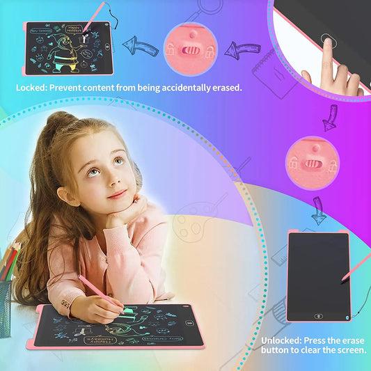 10 Inch LCD Colorful Writing tablet for Kids - Educational