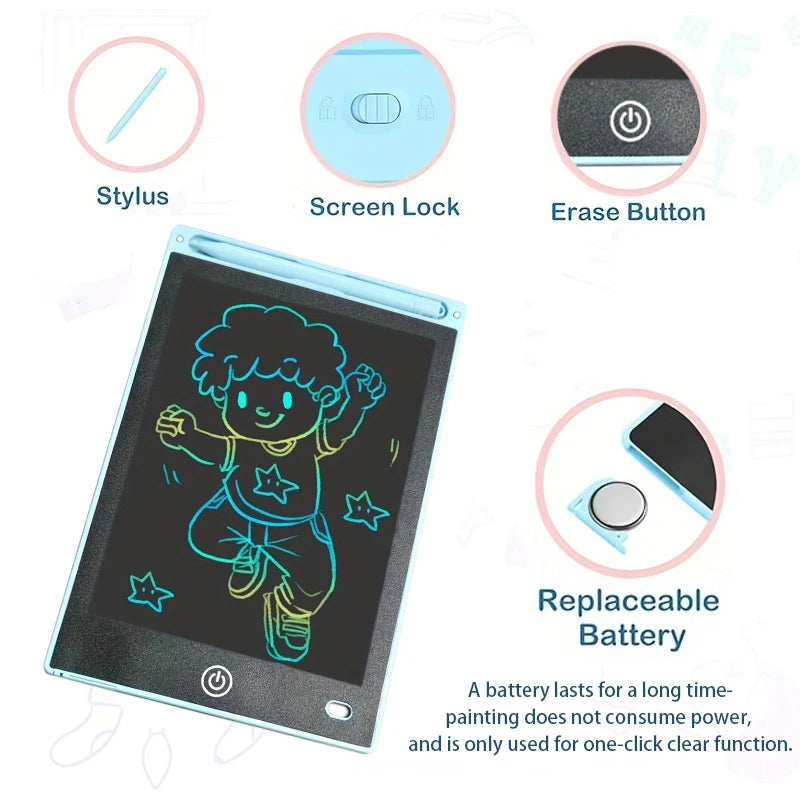 8.5 Inch LCD Colorful Writing tablet for Kids - Educational