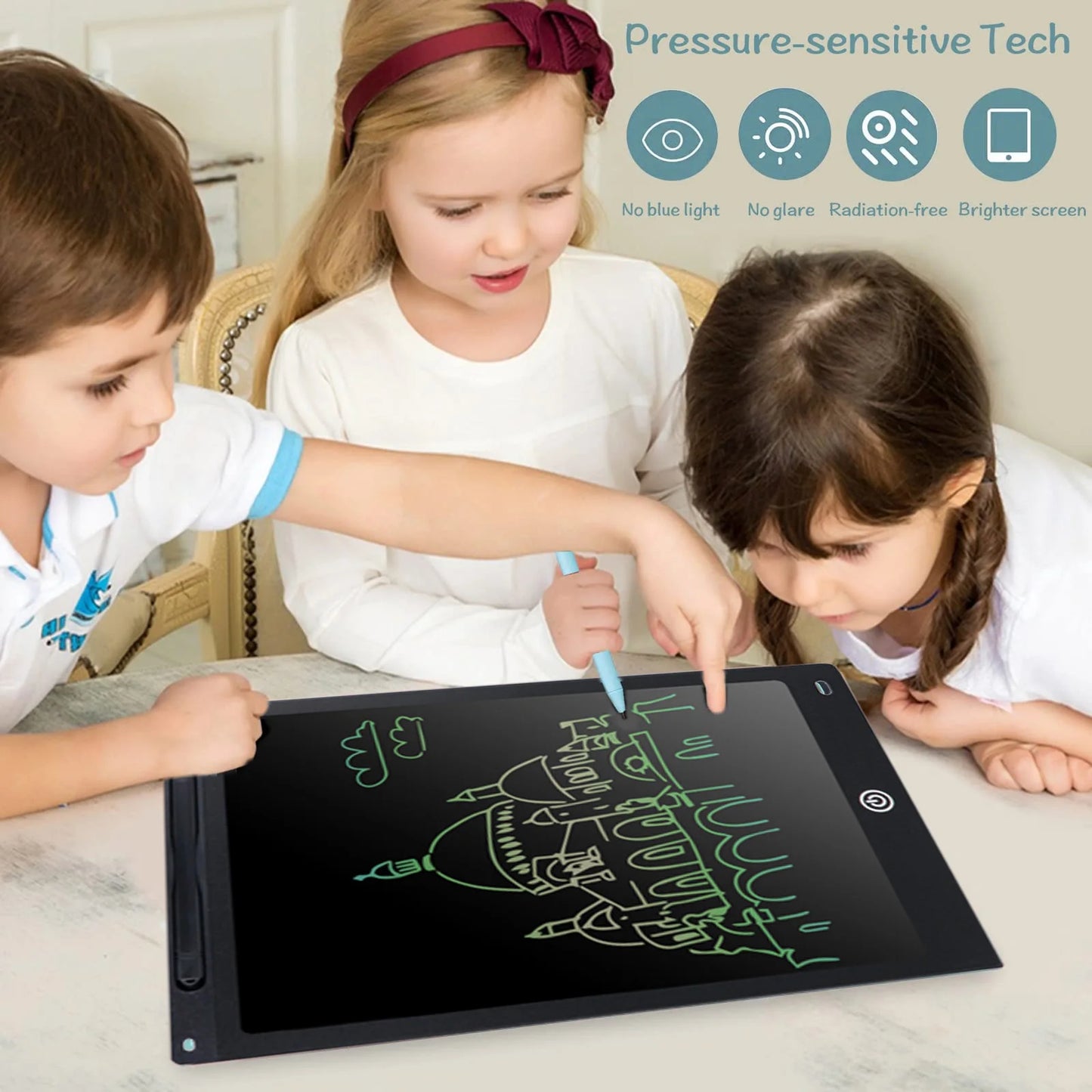 12 Inch LCD Colorful Writing tablet for Kids - Educational