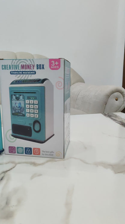 Creative Money Saving Box With Password Protection/Fingerprint For Kids ( Bachat Bank )