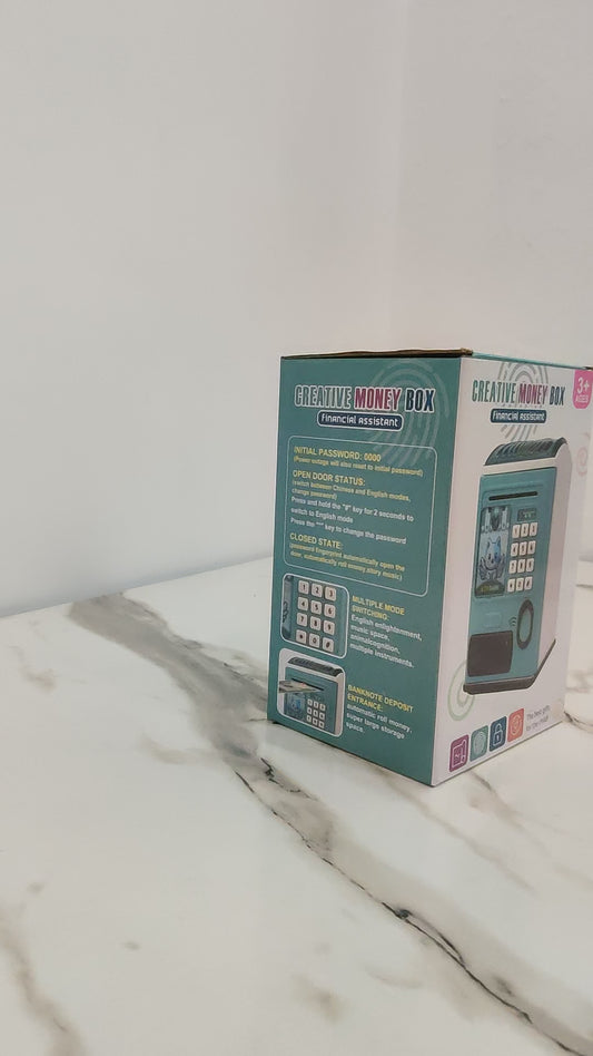 Creative Money Saving Box With Password Protection/Fingerprint For Kids ( Bachat Bank )