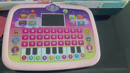 Kids’ Early Learning Tablet Toy with LED Screen – Educational Music & Alphabet Machine (3+ Years)