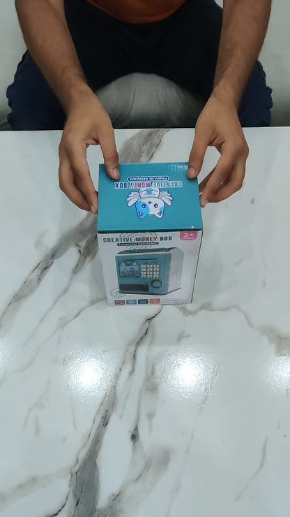 Creative Money Saving Box With Password Protection/Fingerprint For Kids ( Bachat Bank )